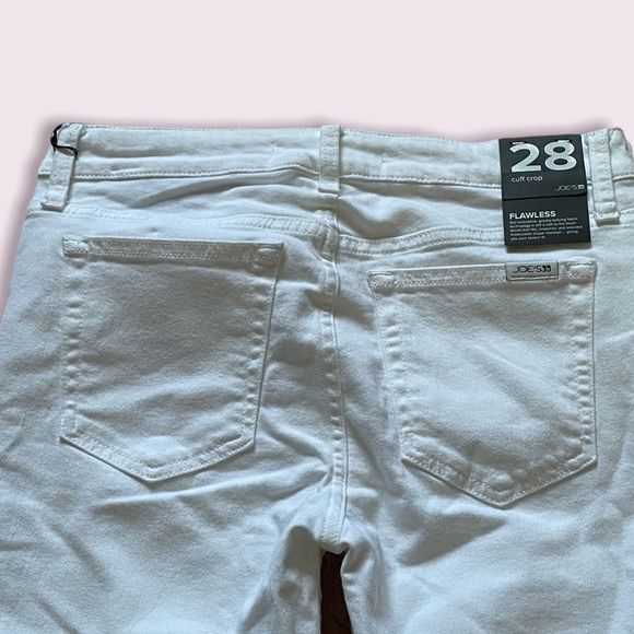 Joe’s - Cuff Crop Flawless White Jeans - sizes 28 - Picture 6 of 6